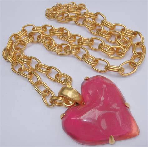 givenchy heart necklace|vintage Givenchy necklace.